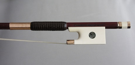 Archet violon ivoire de mammouth et or