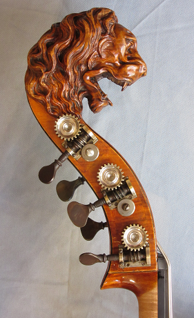 Contrebasse  MORHANGE 5 cordes t�te de lion