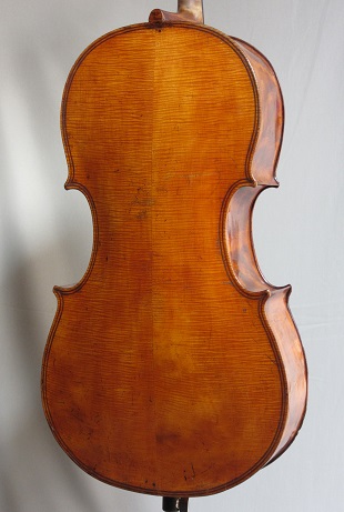 Violoncelle allemand double filet.