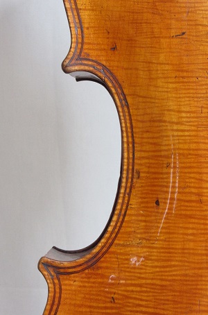 Violoncelle allemand double filet.