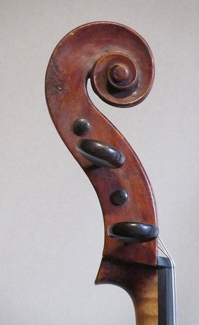 Violoncelle Mirecourt 18�me si�cle volute.