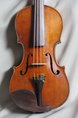 Violon allemand XIXeme, en copie d'italien, table.