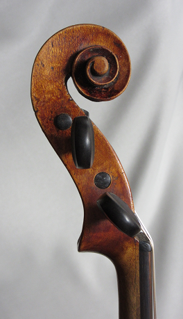 Violon allemand XIXeme, en copie d'italien, tete.